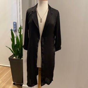 Long silky blazer